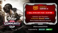Streaming Vidio Community Cup Season 4 : PUBG Mobile Series 4 di Vidio. (Sumber : dok. vidio.com)