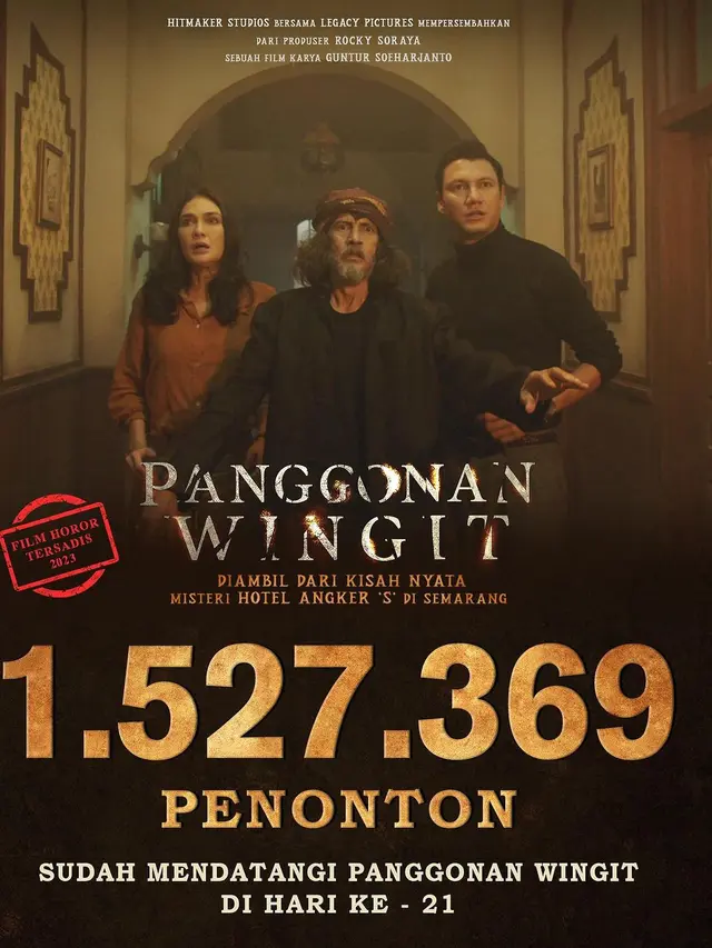 Jumlah penonton film Panggonan Wingit. (Foto: Dok. Instagram @hitmakestudios)