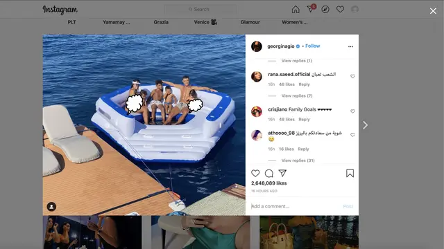 Cristiano Ronaldo dan Georgina Rodriguez tengah berlibur bersama keluarga kecilnya