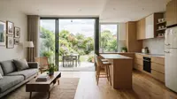 6 Inspirasi Rumah Kecil dengan Ruang Tamu dan Dapur Menyatu, Solusi Cerdas Tanpa Banyak Sekat