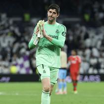 Real Madrid melaju ke babak 16 besar dan akan bertemu dengan Sporting atau Manchester City sebagai lawan mereka. (AFP/Pierre-Philippe Marcou)