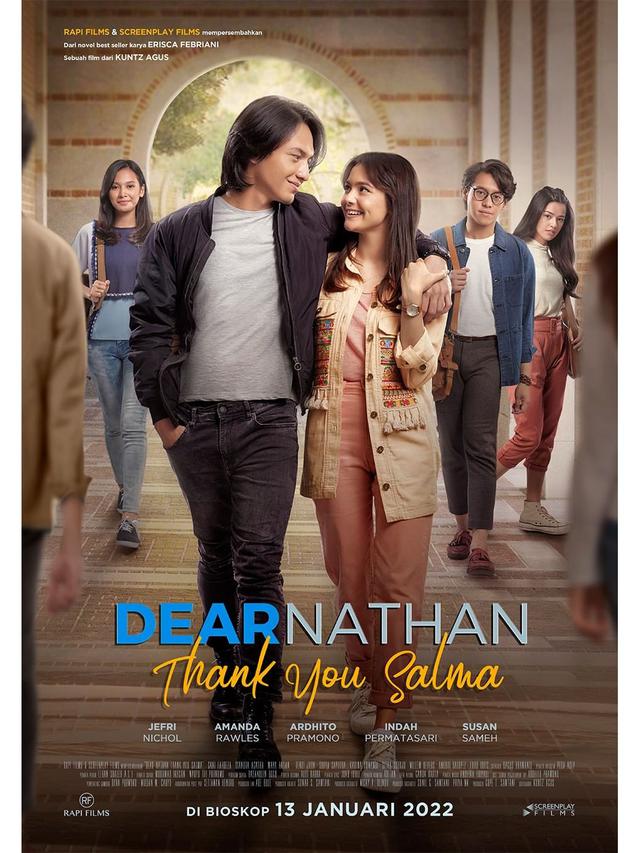 Poster film Dear Nathan Thank You Salma. (Foto: Dok. Instagram @rapifilm)