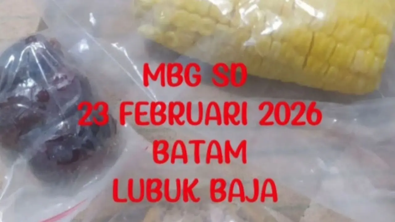 Menu MBG di Batam jagung sepotong