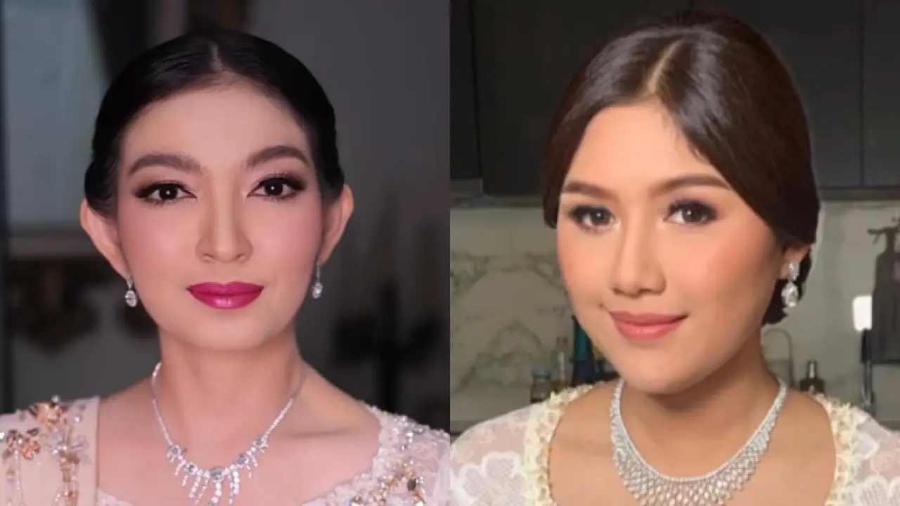 Selvi Ananda dan Erina Gudono Kenakan Kebaya Putih saat Kondangan Bareng