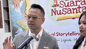 Utusan Khusus Presiden Bidang Pembinaan Generasi Muda dan Pekerja Seni, Raffi Ahmad. (Liputan6.com/Ady Anugrahadi)