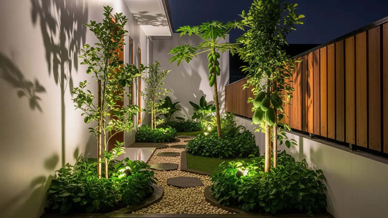 Kebun Buah Mini di Samping Rumah yang Sempit