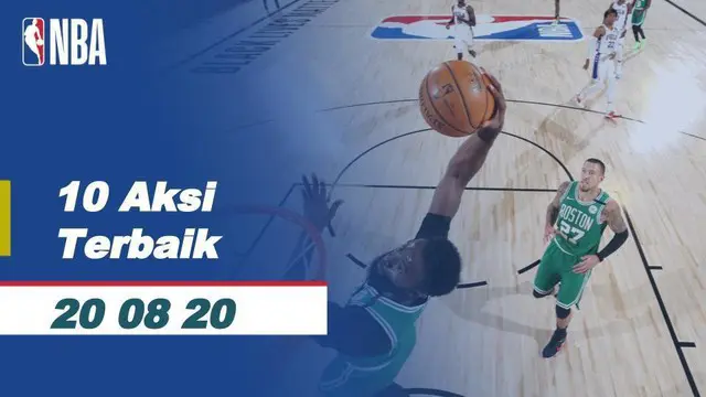 Berita video bintang Boston Celtics, Jayson Tatum, menjadi salah satu nama pemain yang masuk dalam daftar 10 aksi terbaik NBA hari ini, Kamis (20/8/2020) WIB.