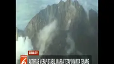 BPPTKG mengimbau warga tetap tenang, karena selain aktivitas Merapi masih stabil, guguran lava pijar juga sebagian besar terjadi di dalam kubahnya.