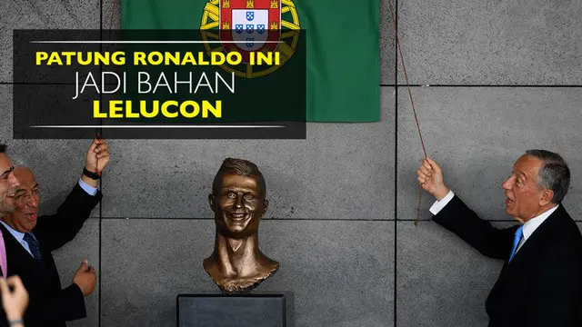 Kumpulan Lelucon Patung Cristiano Ronaldo di Bandara Madeira