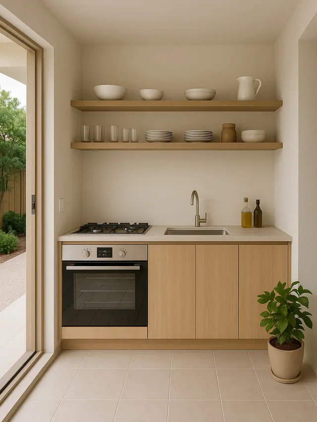 Desain Dapur Mungil Terbuka (Image by ChatGPT)