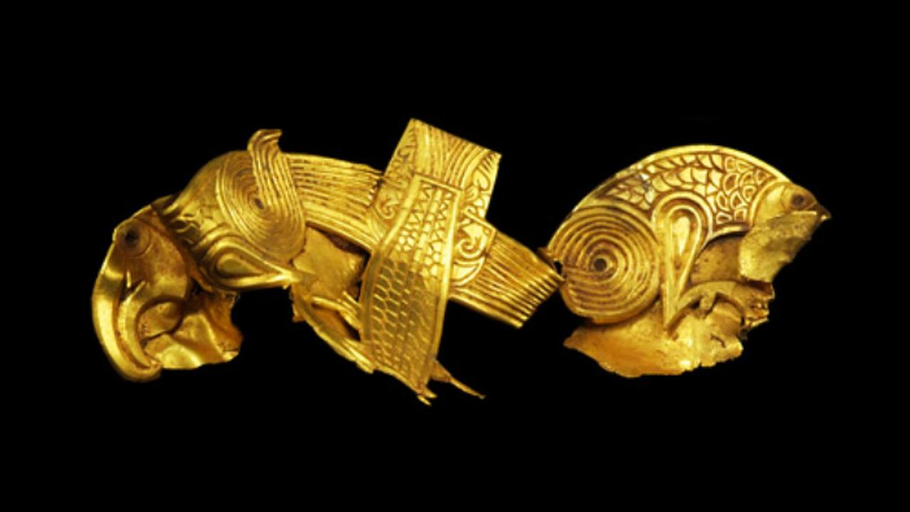 Harta karun emas Anglo Saxon (Birmingham Museum and Art Gallery)