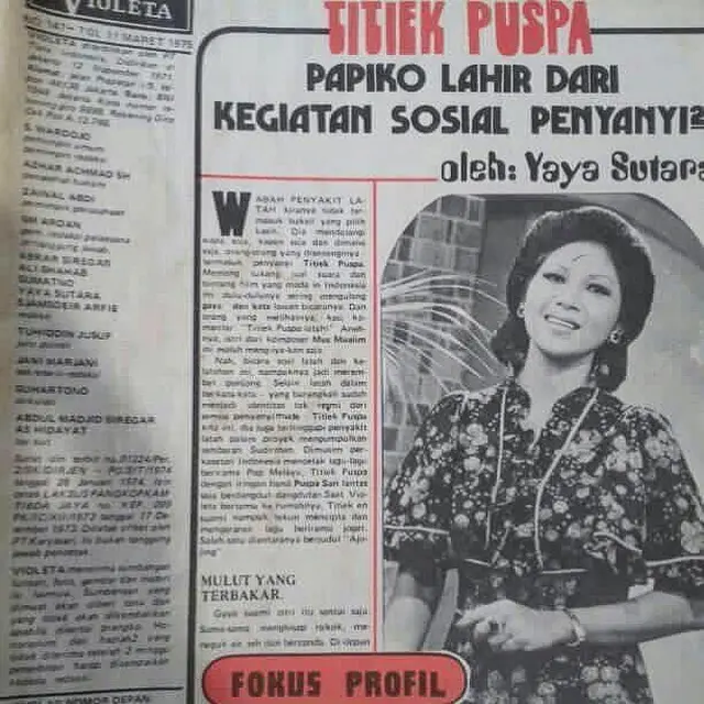 6 Potret Lawas Titiek Puspa Jadi Model Majalah, Artis Senior Indonesia Serba Bisa