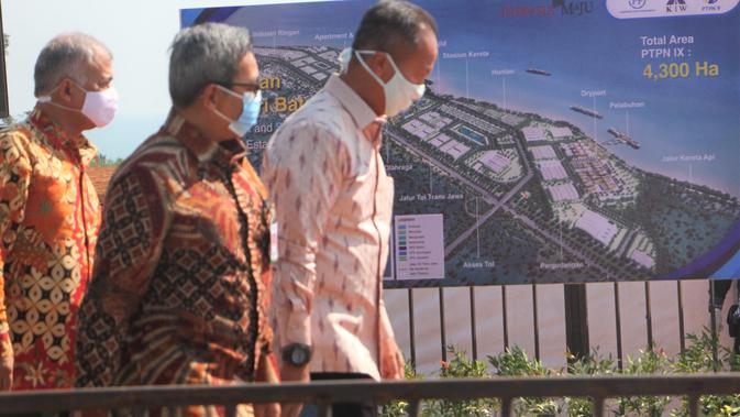 Menteri Perindustrian (Menperin) Agus Gumiwang Kartasasmita kawasan industri di Batang, Jawa Tengah. (Dok Kemenperin)