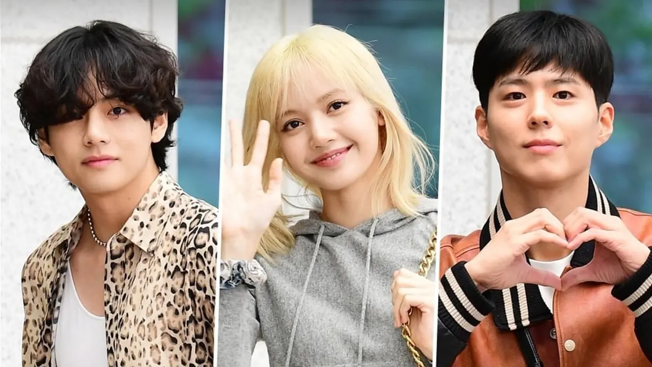 Lisa BLACKPINK, V BTS, dan Park Bo Gum