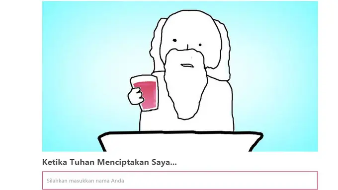 Vonvon, Situs Kepo tapi Lucu "Ketika Tuhan Menciptakan Saya"