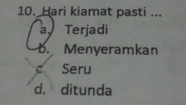 10 Soal dan Jawaban Aneh Menurut Netizen Ini Bikin Tepuk Jidat