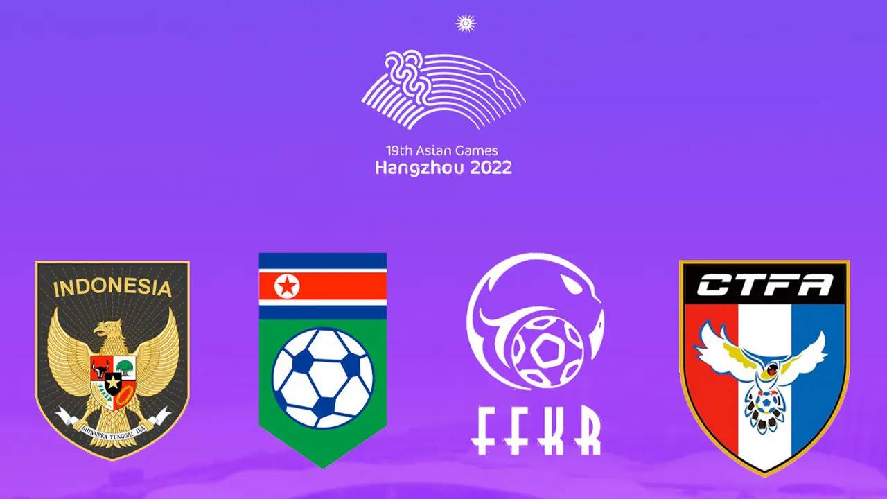 Asian Games - Timnas Indonesia U-22, Korea Utara U-22, Kirgistan U-22, dan Chinese Taipei U-22