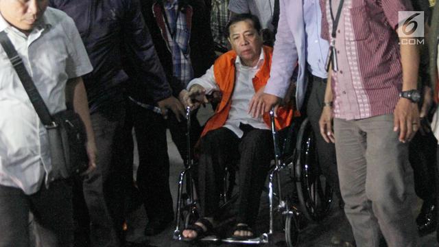 PHOTO: Tinggalkan RSCM, Setya Novanto Resmi Ditahan di Rutan KPK
