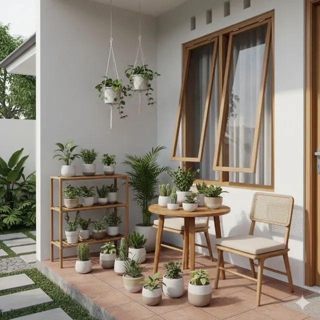 7 Desain Rumah Kecil Tapi Nyaman 2025 untuk Penyuka Tanaman Hias yang Asri, Lega dan Tetap Estetik