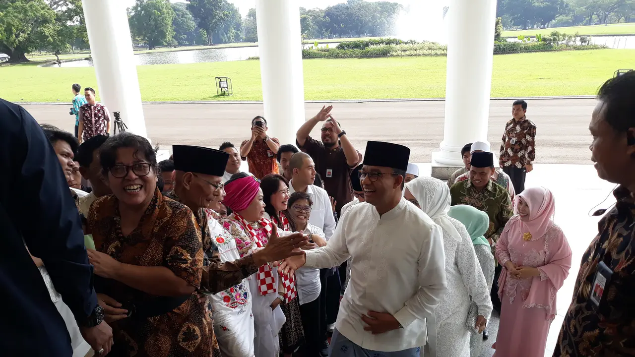Anies-Sandi Temui Presiden Jokowi di Istana Bogor