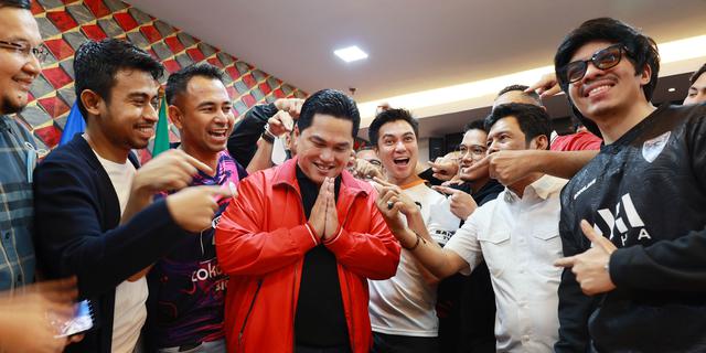 VIDEO: Raffi Ahmad, Atta Halilintar Hingga Kaesang Dukung Penuh Erick Thohir Jadi Ketum PSSI
