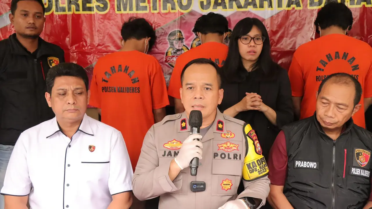 Penangkapan 3 pelaku pemerasan pria hidung belang di Kalideres, Jakbar.