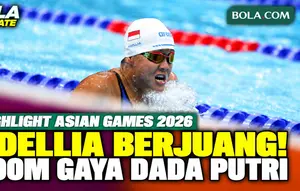 Highlight Adellia di 200m Gaya Dada Putri Asian Games 2026