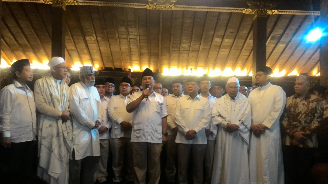 Prabowo Dukung Sikap Presiden Jokowi Kecam Kebijakan AS soal Yerusalem