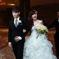 Pernikahan Angel Cherrybelle dengan Rudi (Deki Prayoga/Bintang.com)