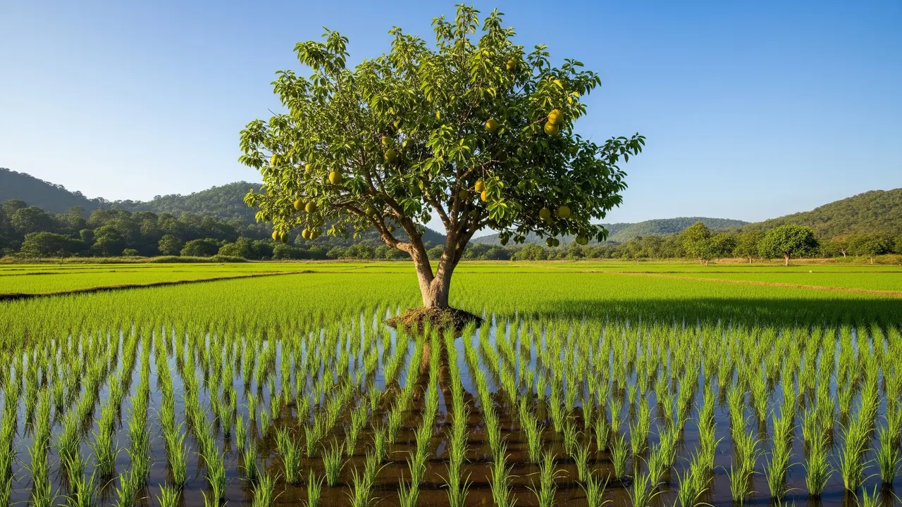 Pohon Pelindung Sawah agar Burung Tidak Merusak Tanaman Padi