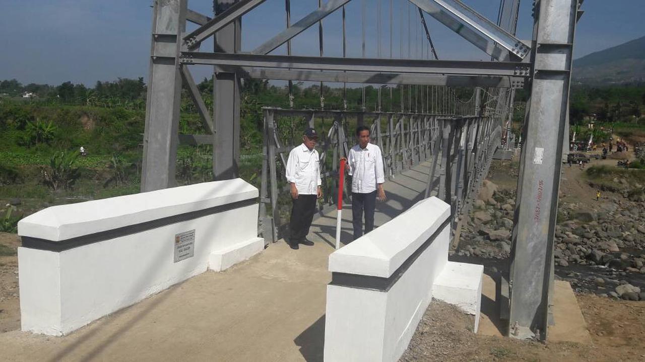 Jembatan Gantung Berikan Kemudahan Bagi Masyarakat Temanggung