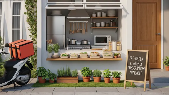 Usaha Depan Rumah Type 36 Modal Kecil (Image by Gemini AI)