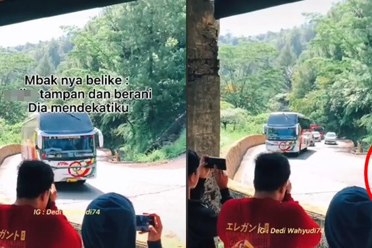Papasan dengan Bus di Sitinjau Lauik, Aksi Pemotor Wanita Ini Viral