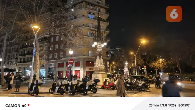 <p>Hasil foto Tecno Camon 40 di Barcelona. (Liputan6.com/Agustinus M Damar)</p>