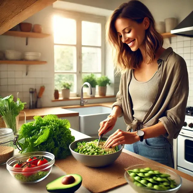 Cara Membuat Salad Quinoa dengan Alpukat dan Edamame