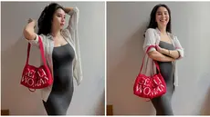 Ini adalah foto terbaru Clairine Clay pamer baby bump. 5 hari setelah foto tersebut diunggah, Clairine bagikan foto USG calon buah hatinya. Kenakan tank top dress kaus warna dark grey dipadukan dengan kemeja putih sebagai outer, baby bump Clairine terlihat jelas. Rambut yang digerai, membuat pesona pemeran Chelsea di film Generasi Micin Vs Kevin ini semakin terpancar. (Liputan6.com/IG/@clairineclay)