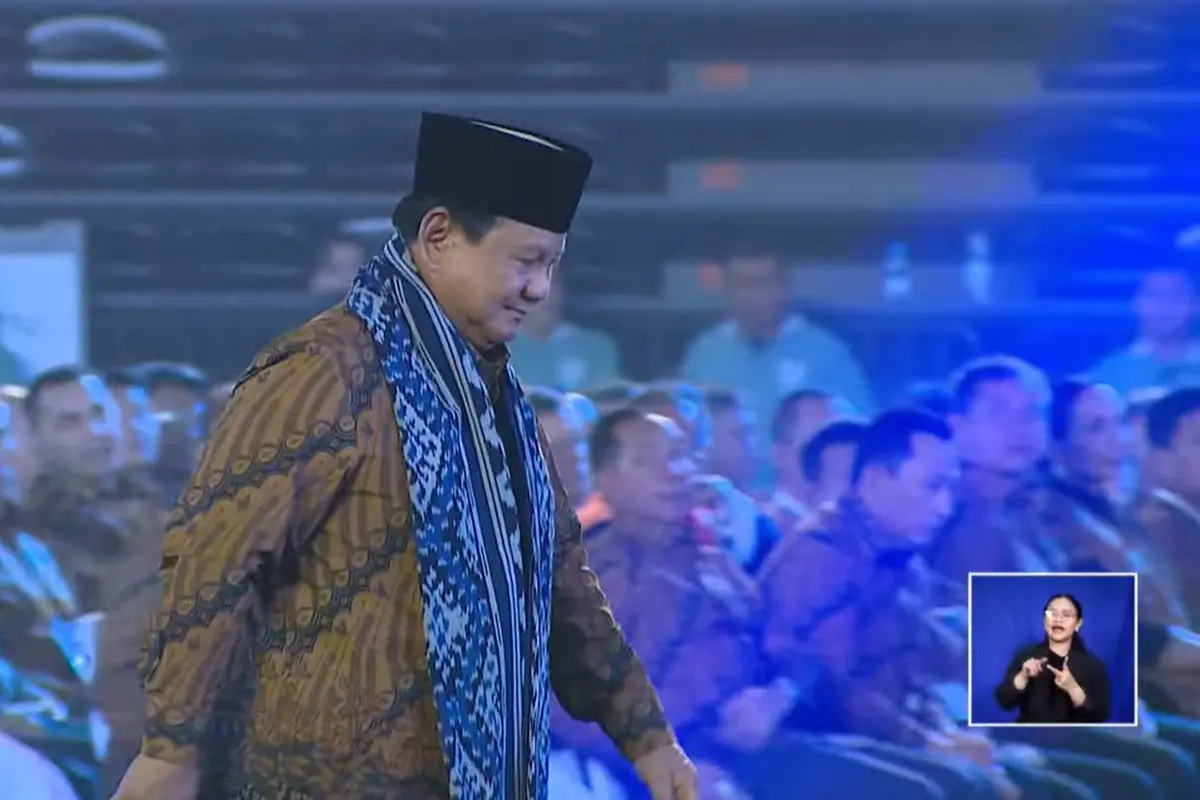 Presiden Prabowo Subianto menghadiri perayaan Natal Nasional tahun 2024 di Indonesia Arena, GBK Jakarta, Sabtu (28/12/2024).