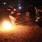 Serunya Turnamen Sepakbola Api Jelang Hari Santri di Brebes (Liputan6.com/Fajar Eko Nugroho)