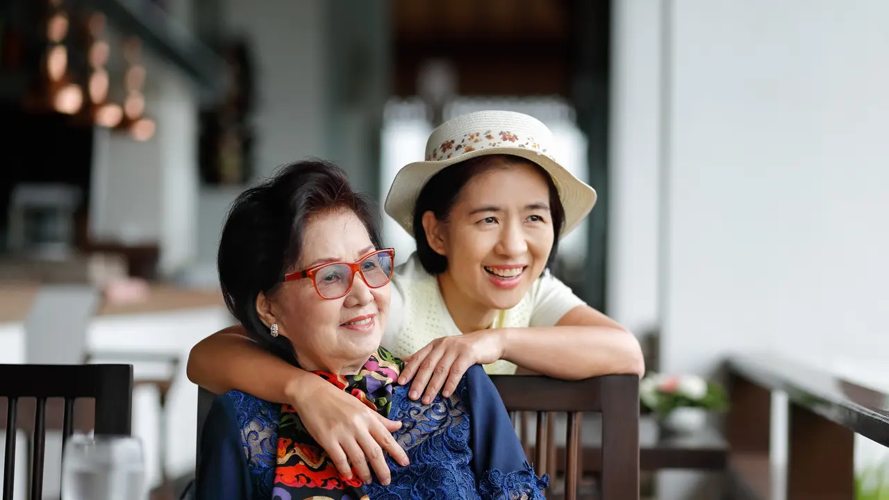 mampu berdiri berkat ibu