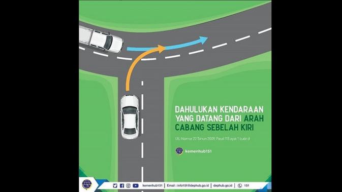 Begini Cara Berkendara yang Benar di Persimpangan Tanpa 
