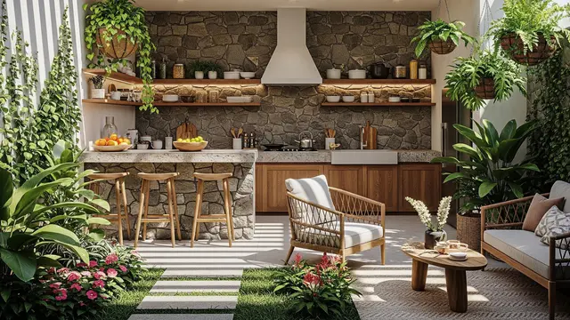 Dapur Terbuka atau Semi Outdoor