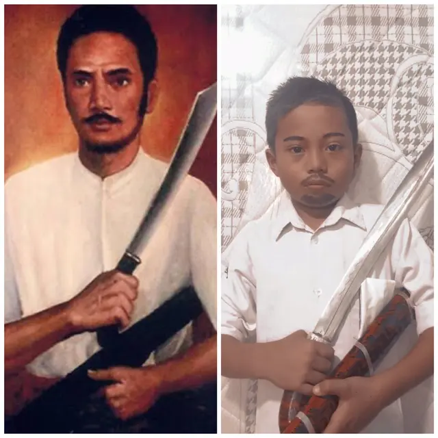 8 Potret Tugas Sekolah Online Cosplay Jadi Pahlawan Nasional Ini Bikin Gemas