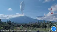 Gunung Lewotobi Laki-Laki kembali erupsi pada Senin (19/8/2024), pukul 08.22 Wita. (Liputan6.com/ Dok PVMBG)