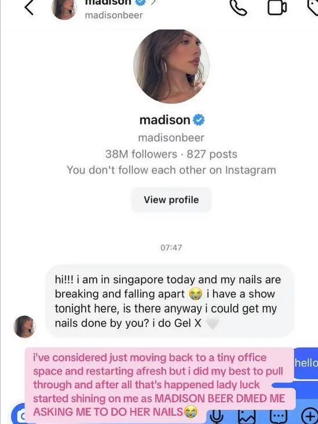 Hazel Wah dan Madison Beer (Instagram/@edensatelier.co)