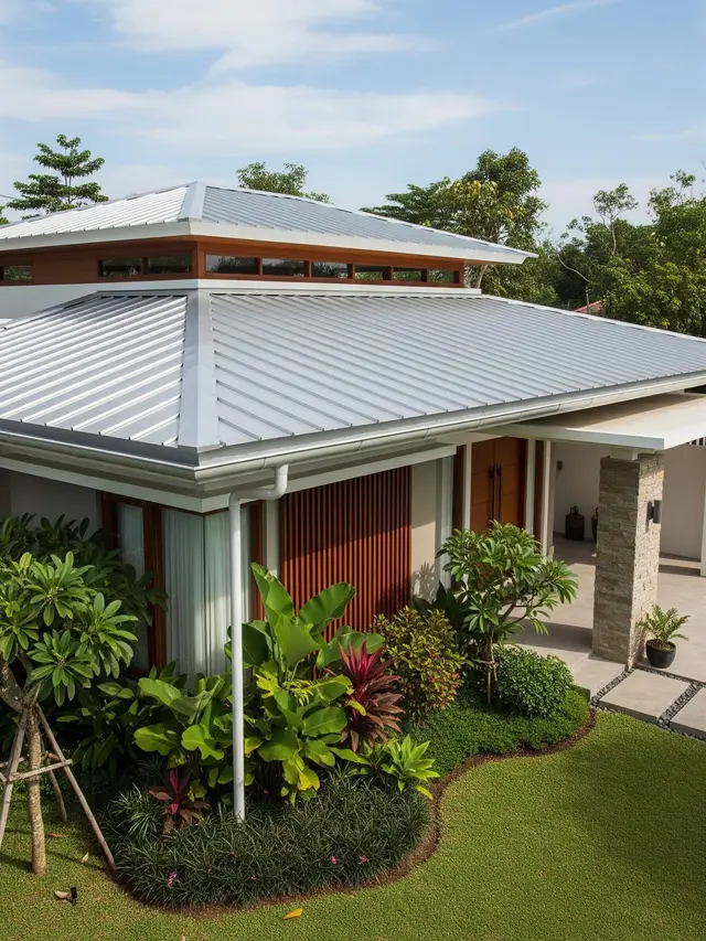 Model Atap Rumah yang Bisa Menampung Air Hujan Lebih Banyak