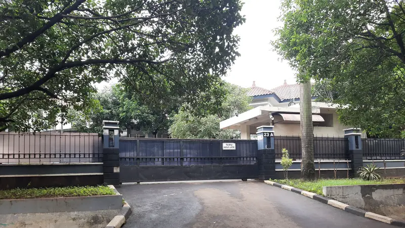 Rumah Wahyu Setiawan di Pejaten Jakarta Selatan.