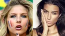 Wags Perancis ini setia menemani pasangannya berlaga di Piala Dunia 2014 (Istimewa)