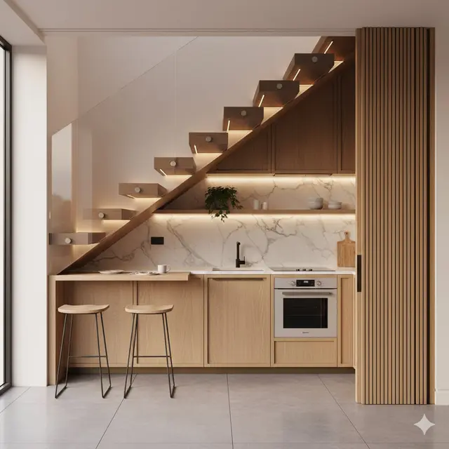 Model Dapur Minimalis Bawah Tangga