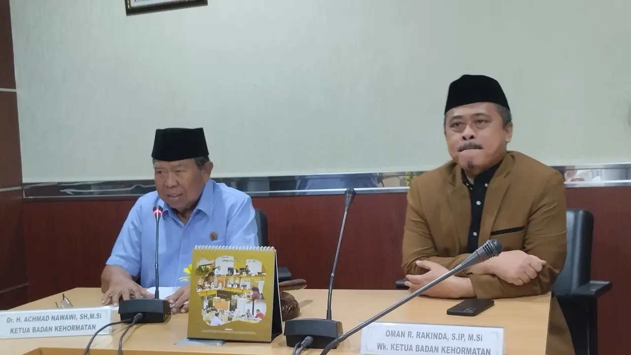 Ketua Badan Kehormatan DPRD DKI Jakarta Ahmad Nawawi saat ditemui wartawan di Ruang BK DPRD DKI Jakarta, Rabu (26/7/2023).