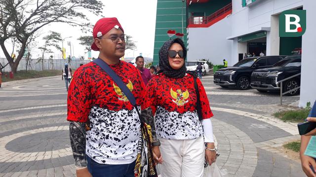 FOTO Suporter Timnas Indonesia U-17